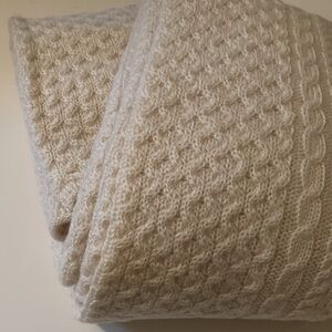 Red Envelope Irish Cable Knit Throw NEW